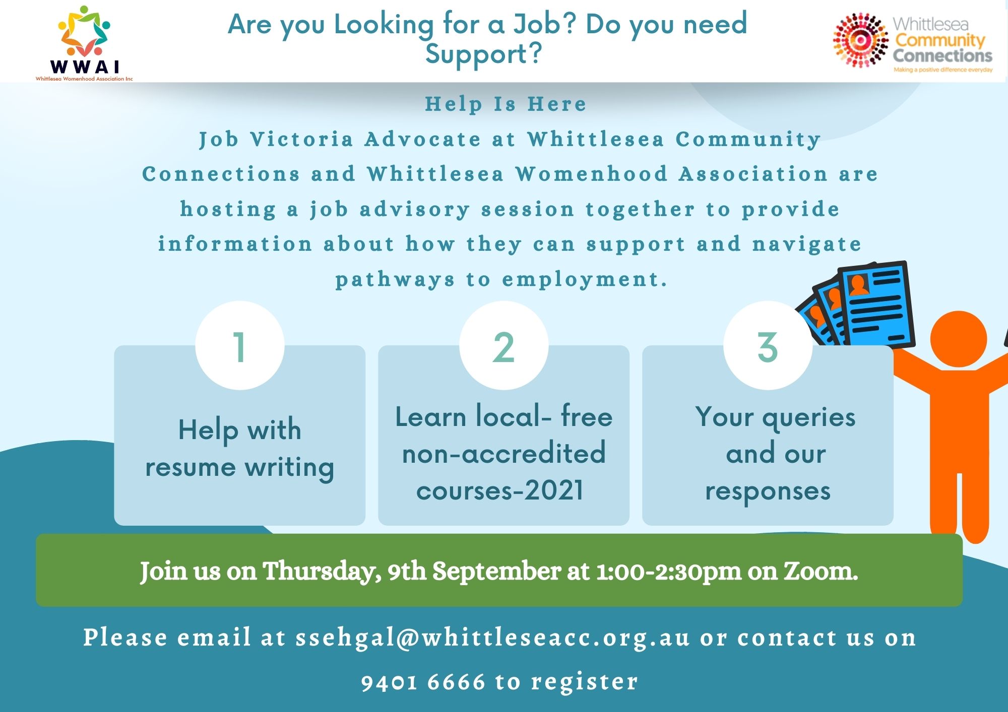 Job Victoria Advocates & Whittlesea Women Association Job Advisory Session  - Whittlesea Community Connections