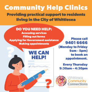 Community Help Clinics flyer