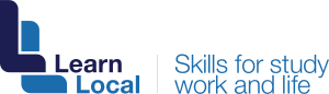 The official Learn Local logo including the text 'Skills for study work and life'